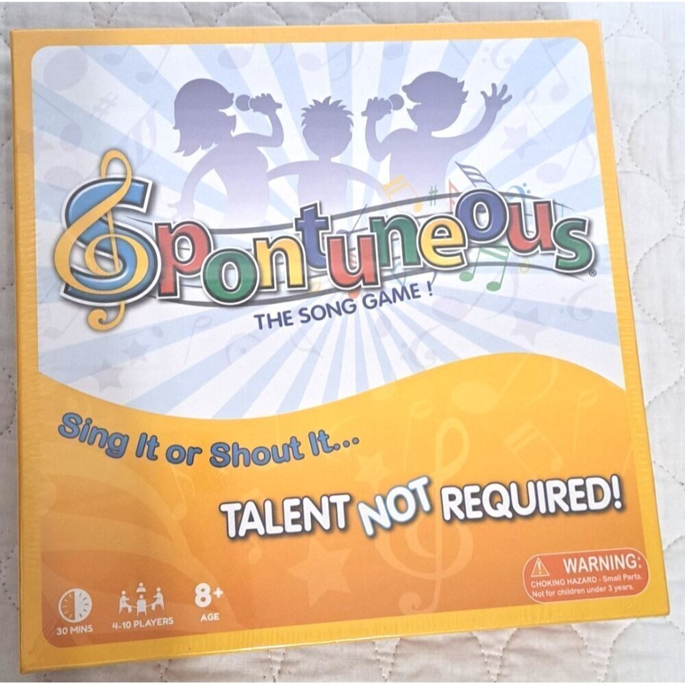 SPONTUNEOUS - The Song Game, Sing It or Shout It, Talent NOT Required Sealed!